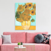 Toile Vincent van Gogh - Vase avec douze tournesols (Insitu(Salon))