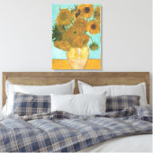 Toile Vincent van Gogh - Vase avec douze tournesols (Insitu(Chambre))