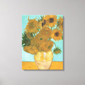 Toile Vincent van Gogh - Vase avec douze tournesols (Recto)