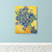 Toile Vincent van Gogh - Vase avec Iris (Insitu (Plancher de Bois))