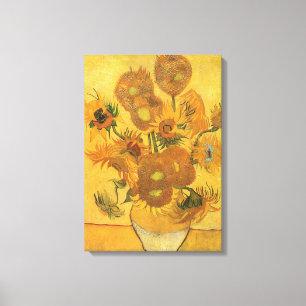 Toile Vincent van Gogh - Vase avec quinze tournesols