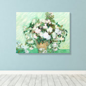 Toile Vincent van Gogh Vase avec roses roses roses (Insitu (Plancher de Bois))