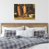Toile Vincent van Gogh - Vie morte avec 4 bouteilles en  (Insitu(Chambre))