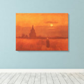 Toile Vincent van Gogh - Vieille tour dans les champs (Insitu (Plancher de Bois))