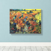 Toile Vincent Van Gogh - Vignoble Rouge À Arles Peinture (Insitu (Plancher de Bois))