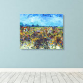 Toile Vincent van Gogh - Vignoble vert (Insitu (Plancher de Bois))