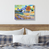 Toile Vincent Van Gogh - Vue sur l'asile et la chapelle (Insitu(Chambre))