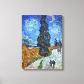 Toile Vincent van Gogh's Road avec Cypress et Star (Recto)