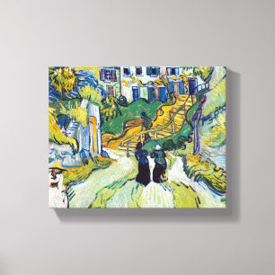 Toile Vincent van Gogh's Stairway at Auvers