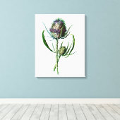 Toile Vintage 1902 Scottish Thistle Antique Fleur sauvag (Insitu (Plancher de Bois))