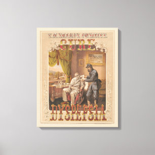 Toile Vintage Ad T.M. Affaiblit Un Traitement Positif Po