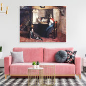 Toile Vintage Albert Neuhuys L'enfant malade (Insitu(Salon))