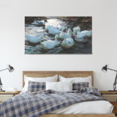 Toile Vintage Alexander Koester Onze canards dans l'eau (Insitu(Chambre))