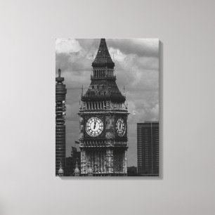Toile Vintage Angleterre Londres poste tour Big ben