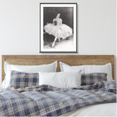 TOILE VINTAGE ANNA PAVLOV BALLERINA GISELLE BALLET IMPRI (Insitu(Chambre))