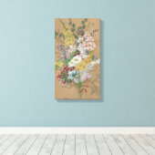 Toile Vintage Anna Stainer-Knittel Fleurs alpines (Insitu (Plancher de Bois))