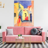 Toile Vintage août Macke View dans une voie (Insitu(Salon))