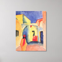 Vintage août Macke View dans une voie