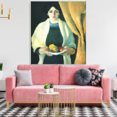 Toile Vintage Août Portrait Macke Avec Pommes (Insitu(Salon))