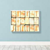 Toile "Vintage Apache Drawings" (Insitu (Plancher de Bois))