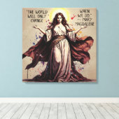 Toile Vintage Art Mary Magdalene Quote  (Insitu (Plancher de Bois))