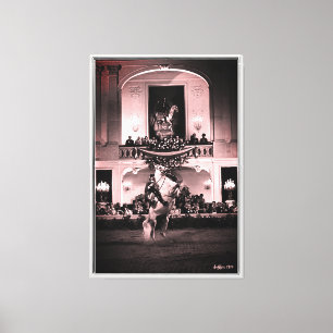 Toile Vintage Autriche Vienne Courbette Espagnole