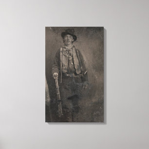 Toile Vintage Billy, l'ancien hors-la-loi du Kid West