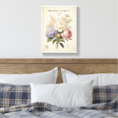 Toile Vintage Botanical Flower Market Poster | Elegant F (Insitu(Chambre))
