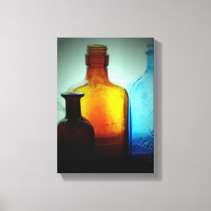 Toile Vintage Bottle Still Life