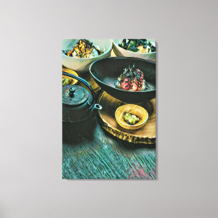 Toile Vintage cadeau sushi