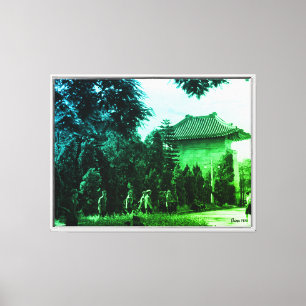 Toile Vintage Chine parc des martyrs de Canton