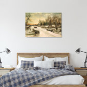 Toile Vintage Christmas Morning Sleigh Ride (Insitu(Chambre))