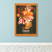 Toile Vintage Cirio Cerises Italien (Insitu (Plancher de Bois))