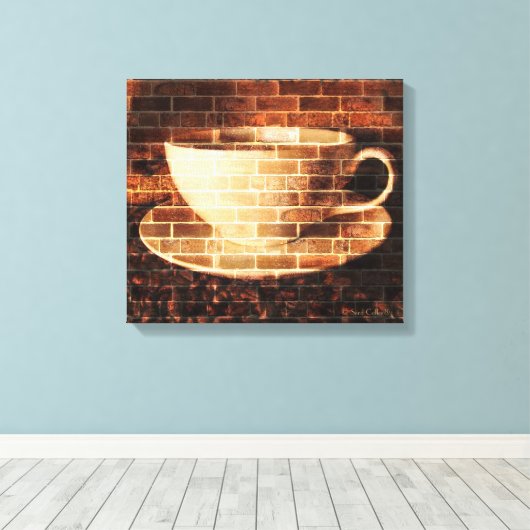 Toile Vintage Coffee Wall Art (Insitu (Plancher de Bois))