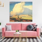 Toile Vintage Cowboys, Open Range par Maynard Dixon (Insitu(Salon))