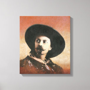 Toile vintage de portrait de Buffalo Bill
