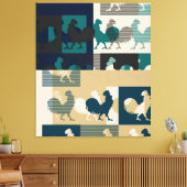 Toile VINTAGE enrobée ROOSTER (Insitu(Salon))
