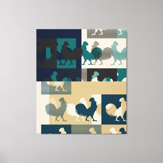 Toile VINTAGE enrobée ROOSTER (Recto)