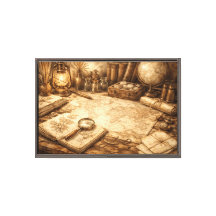 Vintage Explorer Study Desk