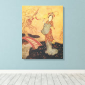 Toile Vintage Fairy Tale Princess Badoura, Edmund Dulac (Insitu (Plancher de Bois))