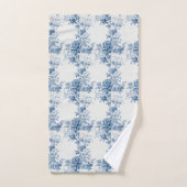 Toile vintage Florale Bleu (Serviette à main)