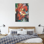 Toile Vintage Franz Marc Foxes (Insitu(Chambre))
