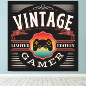 TOILE VINTAGE GAMER LIMITED EDITION (Insitu (Plancher de Bois))