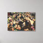 Toile Vintage Hollywood thème Fancy Party avec ballons (Recto)