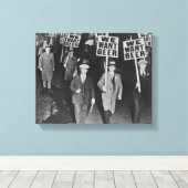 Toile Vintage Interdiction Bière, Nous Voulons Bière, Bi (Insitu (Plancher de Bois))