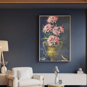 Toile Vintage Jakob Bogdani Un vase de fleurs