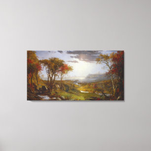 Toile Vintage Jasper Cropsey Automne sur la rivière Huds