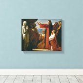 Toile Vintage L'ascension de Lazare (Insitu (Plancher de Bois))