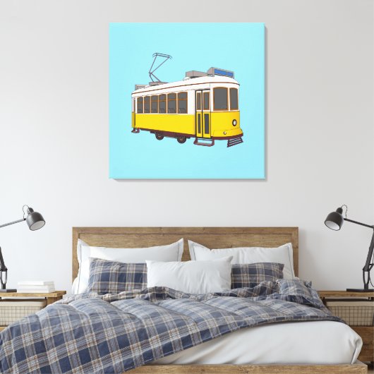 Toile Vintage Lisbon Tram Icon (Insitu(Chambre))