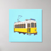 Toile Vintage Lisbon Tram Icon (Recto)